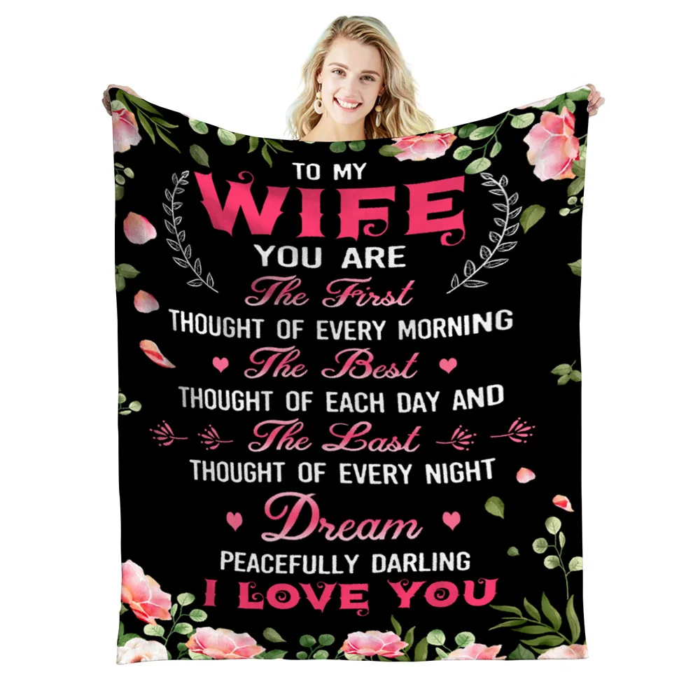 

Personalized Love Blanket To My Gorgeous Wife In My Life You Are The Sun Rose Fleece Blanket For Valentine Custom Name