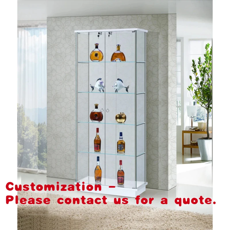 custom.Modern Luxury Wine Cabinet Extendable Feature High Density Board Glass 3-Year Warranty-Price Home Living Room