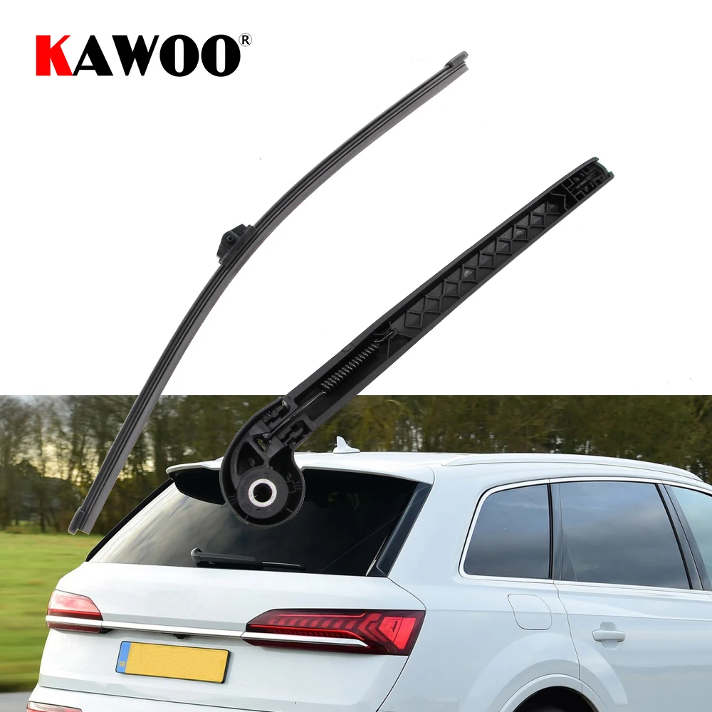 KAWOO Car Rear Wiper Blades Back Window Wipers Arm For AUDI Q7 Hatchback (2017-2021) 380mm Auto Windscreen Blade Accessories