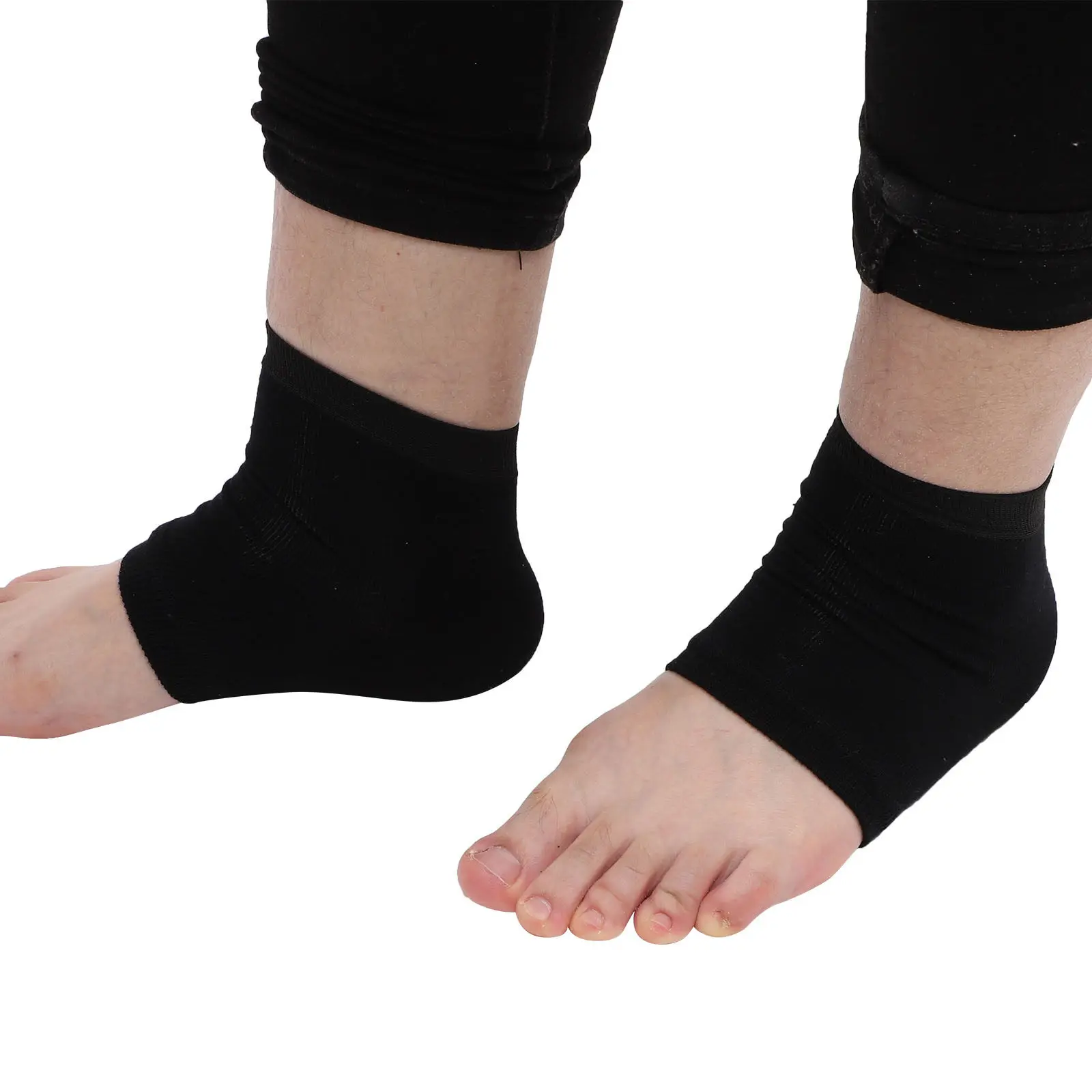 

10 пар носков против трещин на пятках для сухой потрескавшейся кожи, с гелевой подкладкой, увлажняющие, дышащие, эластичные, комфортные, многоразовые