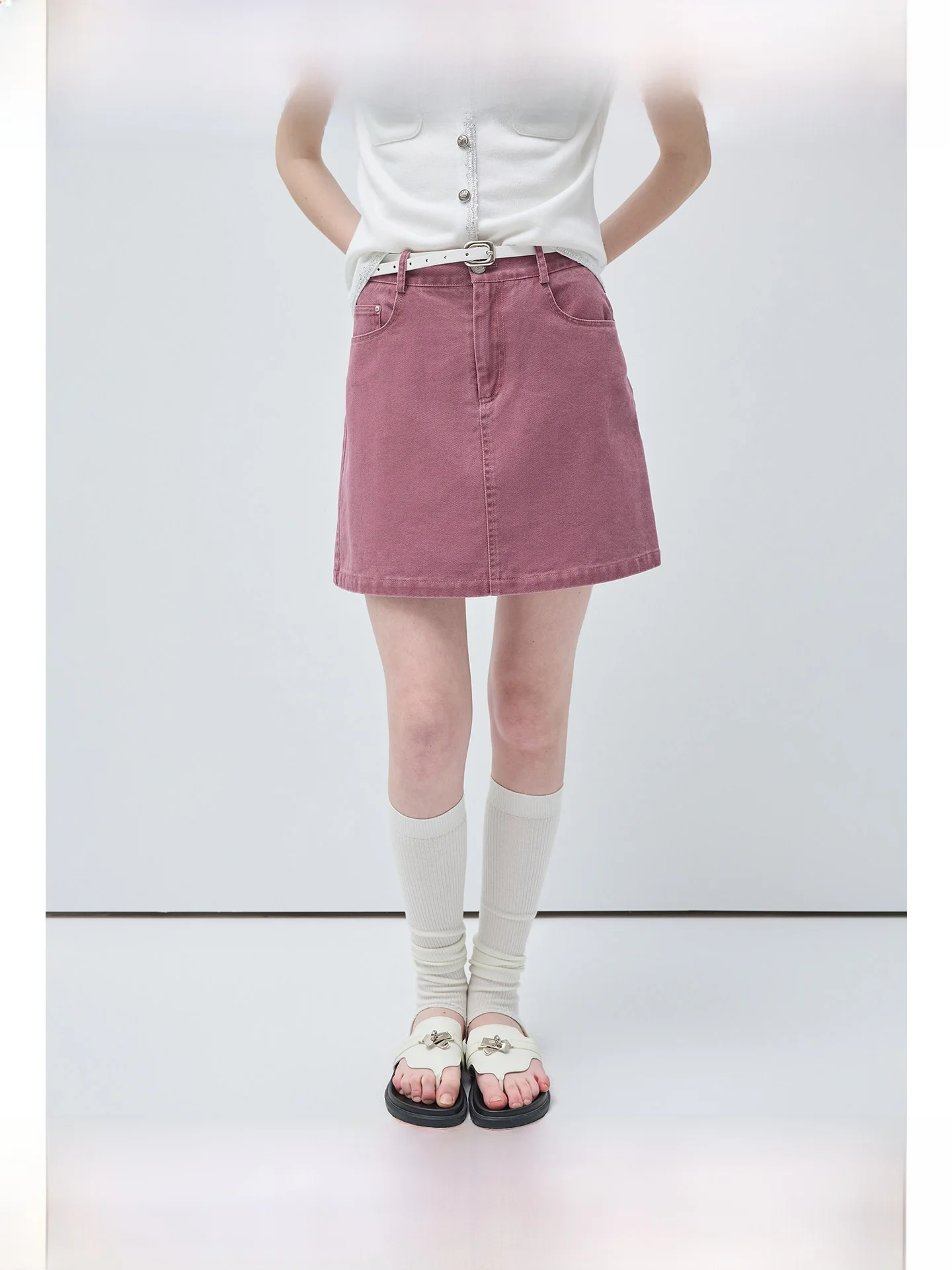 

High Waist A-Line Skirt for plus Size Women Summer Slimming Short Skirt Casual Commute Style Comfortable Fit Half Body S...