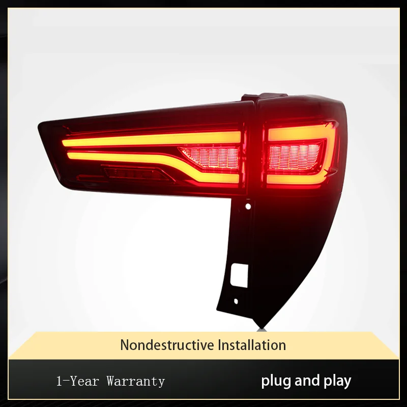 A Pair of Fashion For Toyota Innova 2016-2024 Exterior Rear Lamp LED DRL Upgrade Taillight Assembly Auto Tool Car Accessories