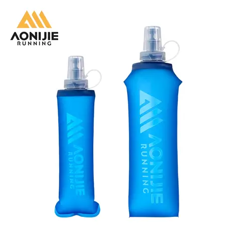 AONIJIE SD31 250ml/500ml Soft Flask Collapsible Foldable TPU Water Bottles With Cup for Outdoor Sports Hydration Running Cycling