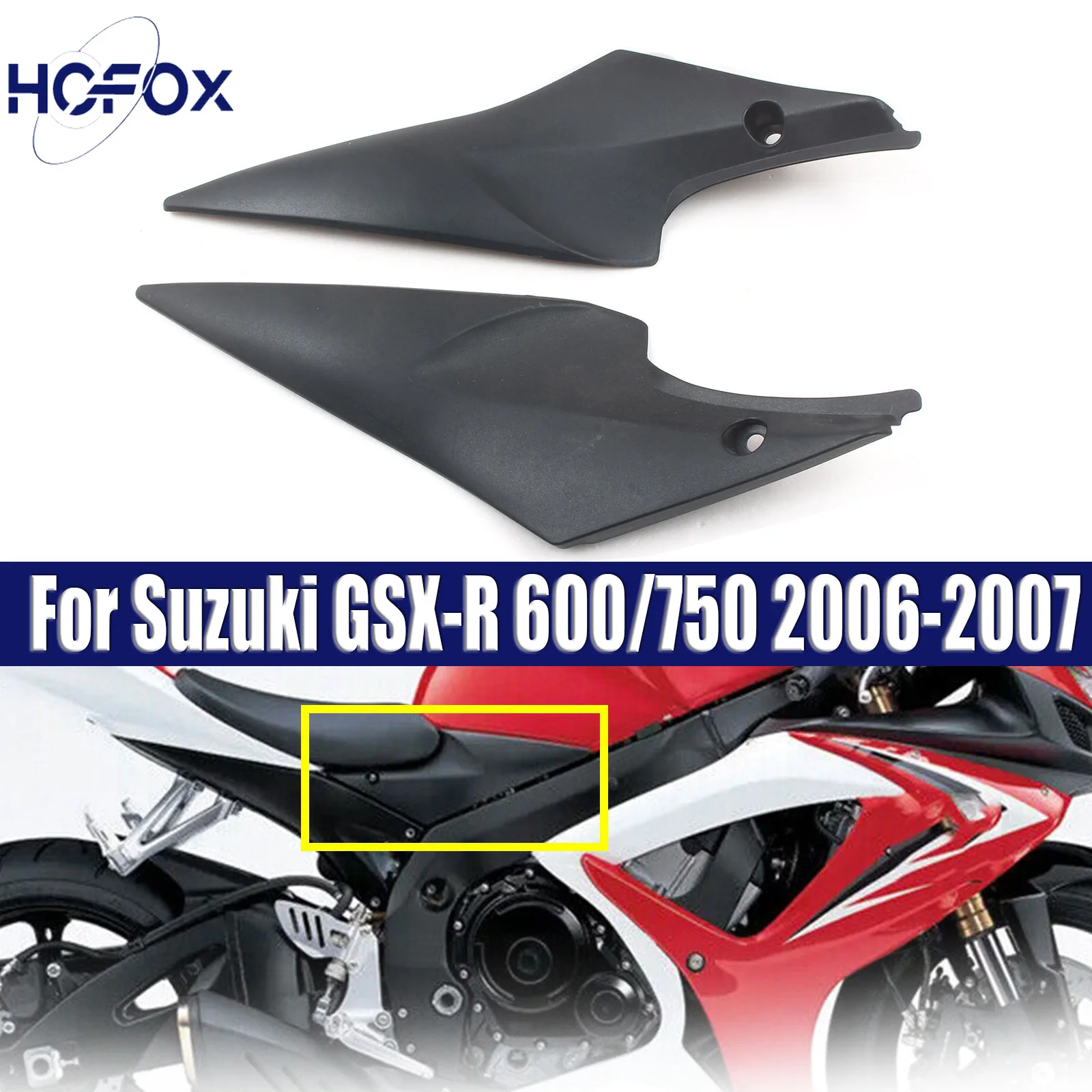 

For Suzuki GSX-R 600/750 2006-2007 PAIR Tank Side Cover Panel Fairing Cowl