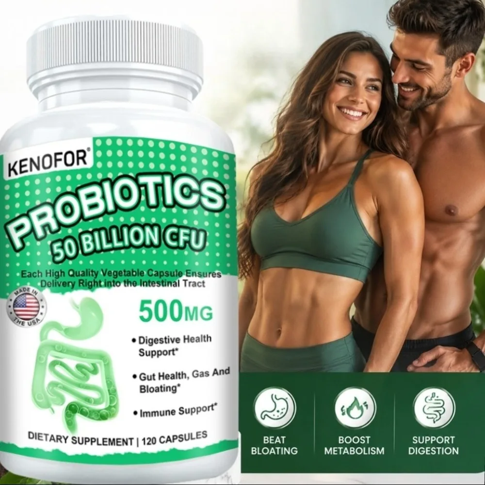 Probiotics - Daily Supplement for Digestive, Women & Men Gut Health, Gas & Bloating Relief