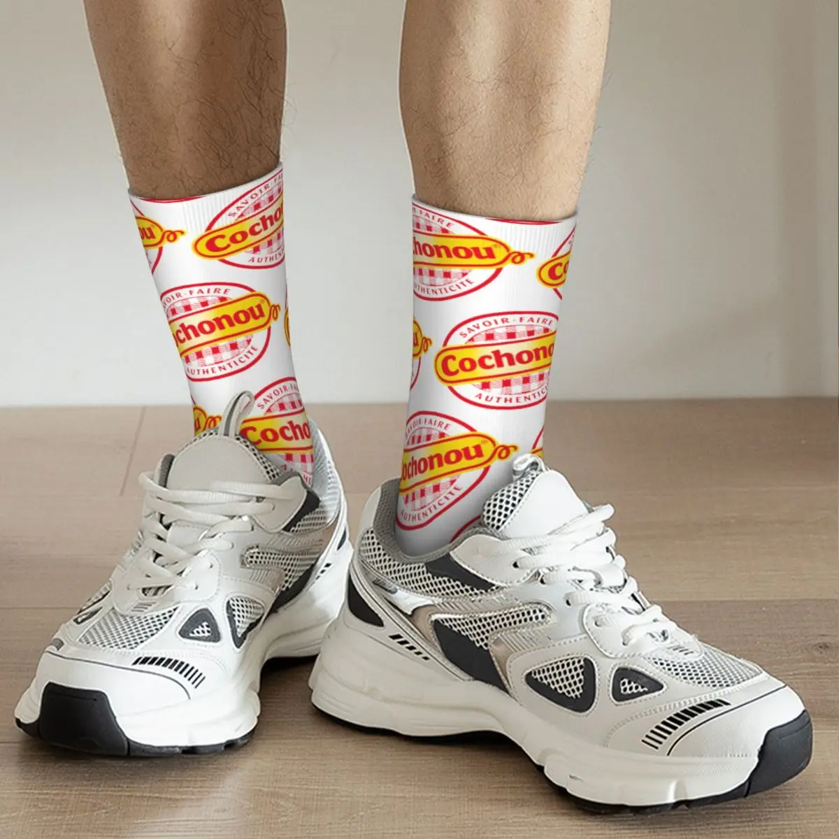 Chaussettes de football unisexes Cool Pig Logo Design, accessoires vintage, super doux, meilleur cadeau d'urgence