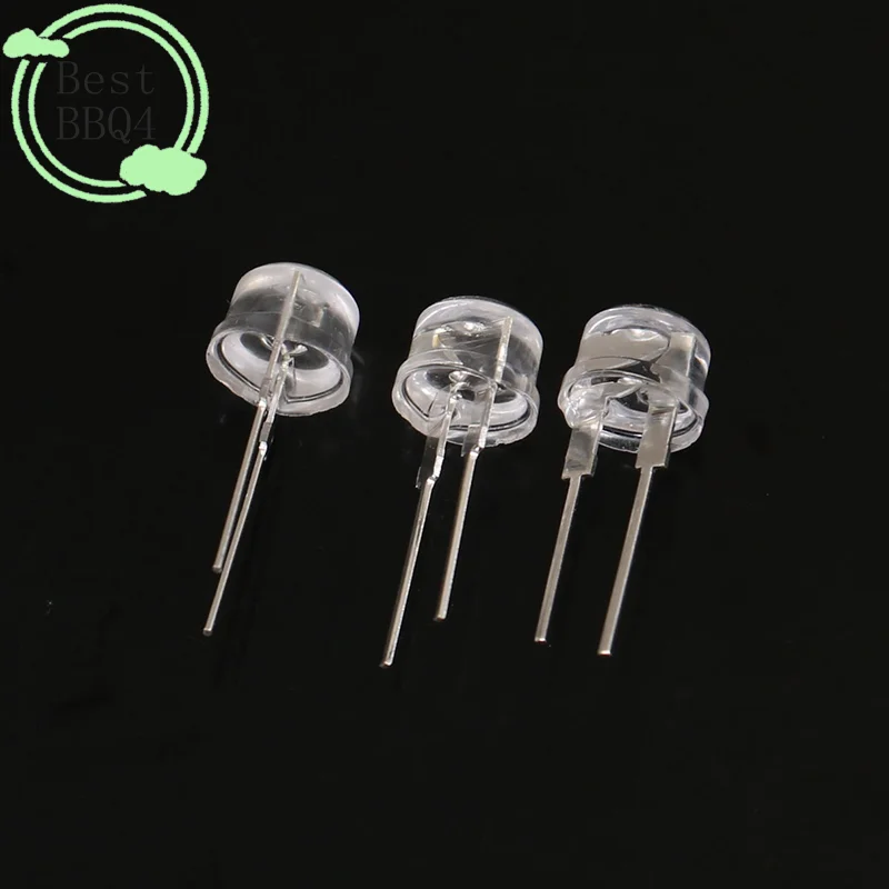 (BBQ4)20Pcs LED 8mm Straw Hat Lamp Bead White Cold Light 0.75W Big chips F8MM Hight Power Hat Light-emitting Diode