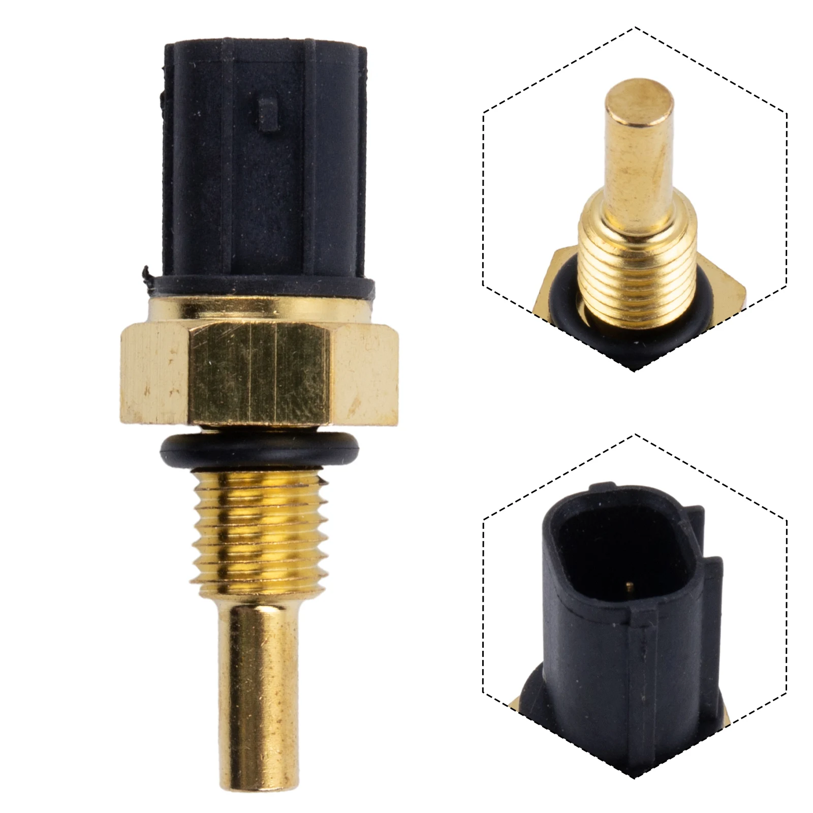 Aftermarket Parts Water Temp Sensor Sensor Temperature Sensor Brand New Gold Plastic Engine Coolant Temperature Sensor