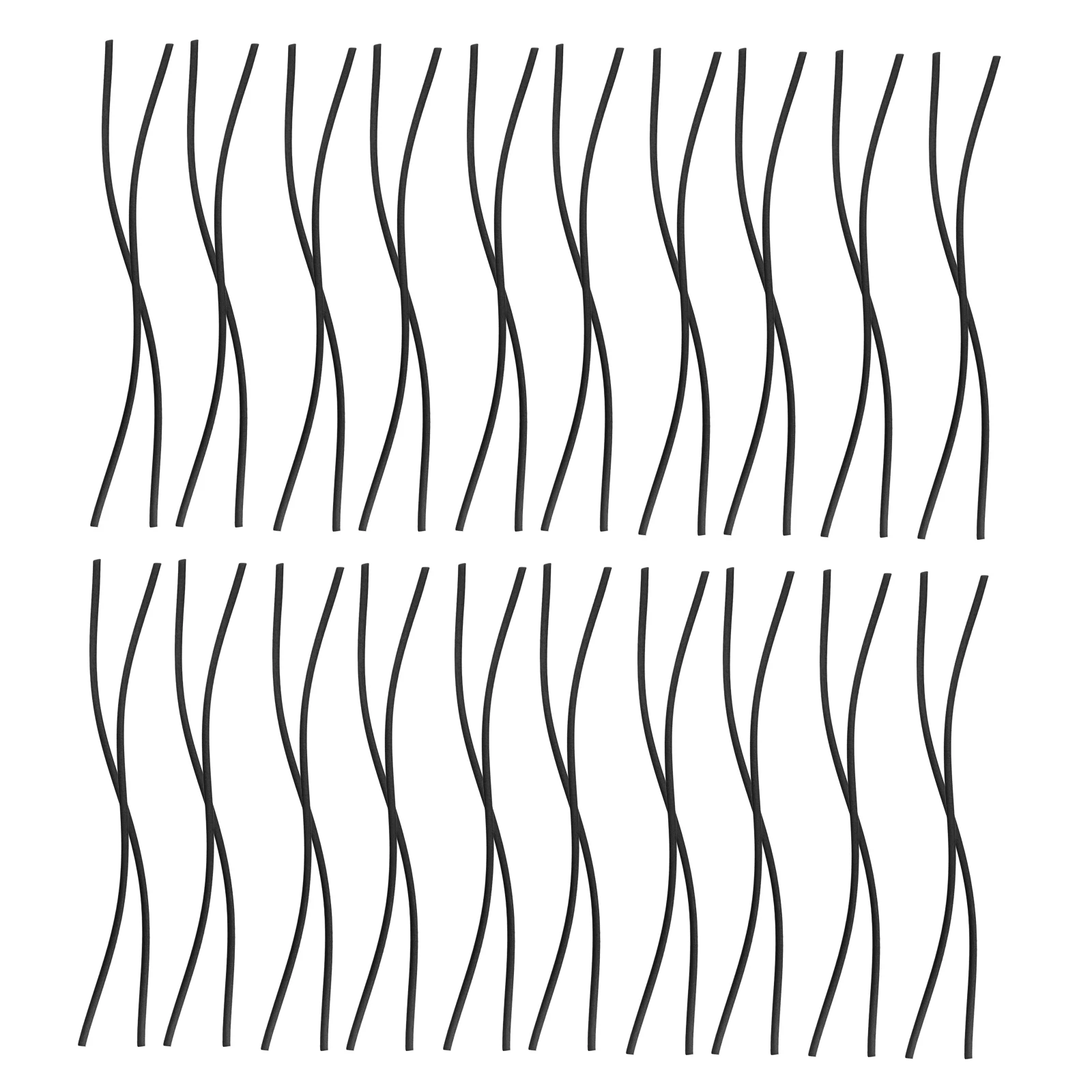 

100 Pcs Diffusers for Home Aromatherapy Stick Refills Wands Essential Oil Replacements Sticks Black Supplies Bottle