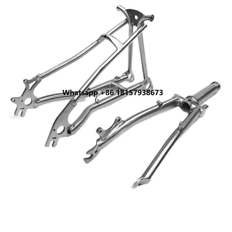 

Small Cloth Bicycle Modified Titanium Front and Rear Fork Set Gr9 Black Magic Gold Suit Bicycle Parts