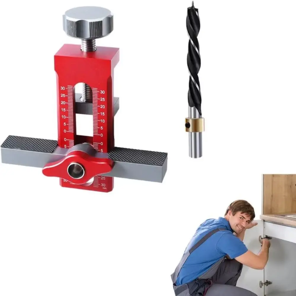 

Quick Positioning Cabinet Door Mounting Jig Adjustable Clamping Range Wear-resistant Cabinets Frame Install Clamp Auxiliary Tool