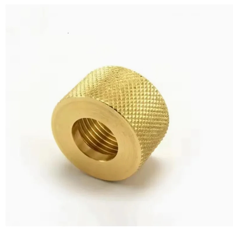 High precision CNC machining services, CNC turning and milling processing, brass knurled nuts, metal accessories.
