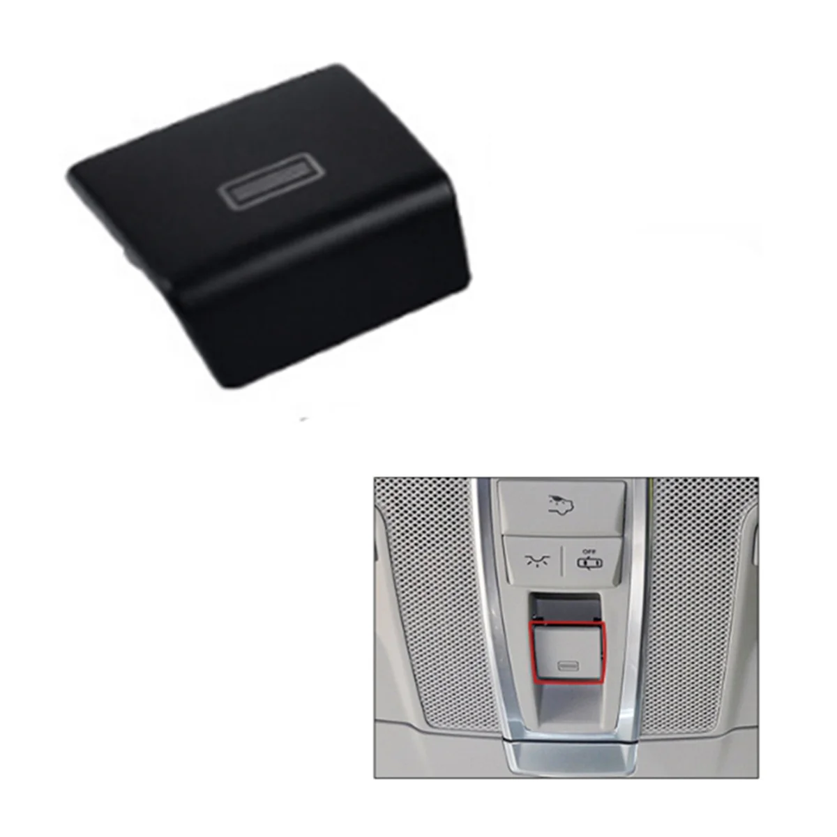 Car Overhead Sunroof Switch Button Trim Cover for Mercedes Benz ML GL Class W166 2012-2015 GLS GLE W292 2016-2019