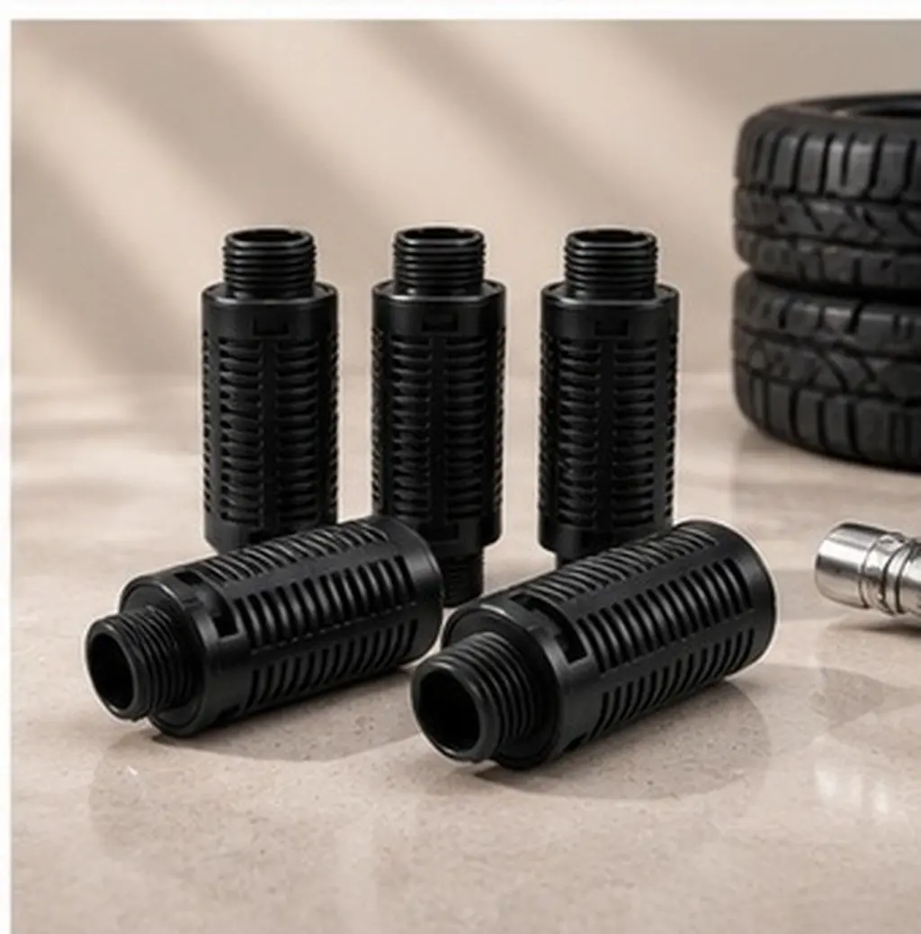 5Pcs Tire Changer Air Muffler Plastic Pneumatic Exhaust Noise Reducer Muffler Fittings Shop Tire Machine Replacement