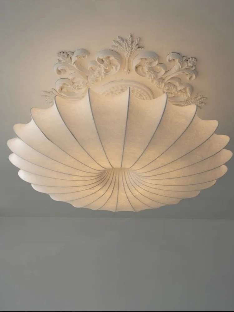 

Nordic Wabi Sabi Silk Led Pendant Lights Living Dining Room Bedroom Home Decor Chandelier Lighting Lustre Hanging Lamps Fixtures