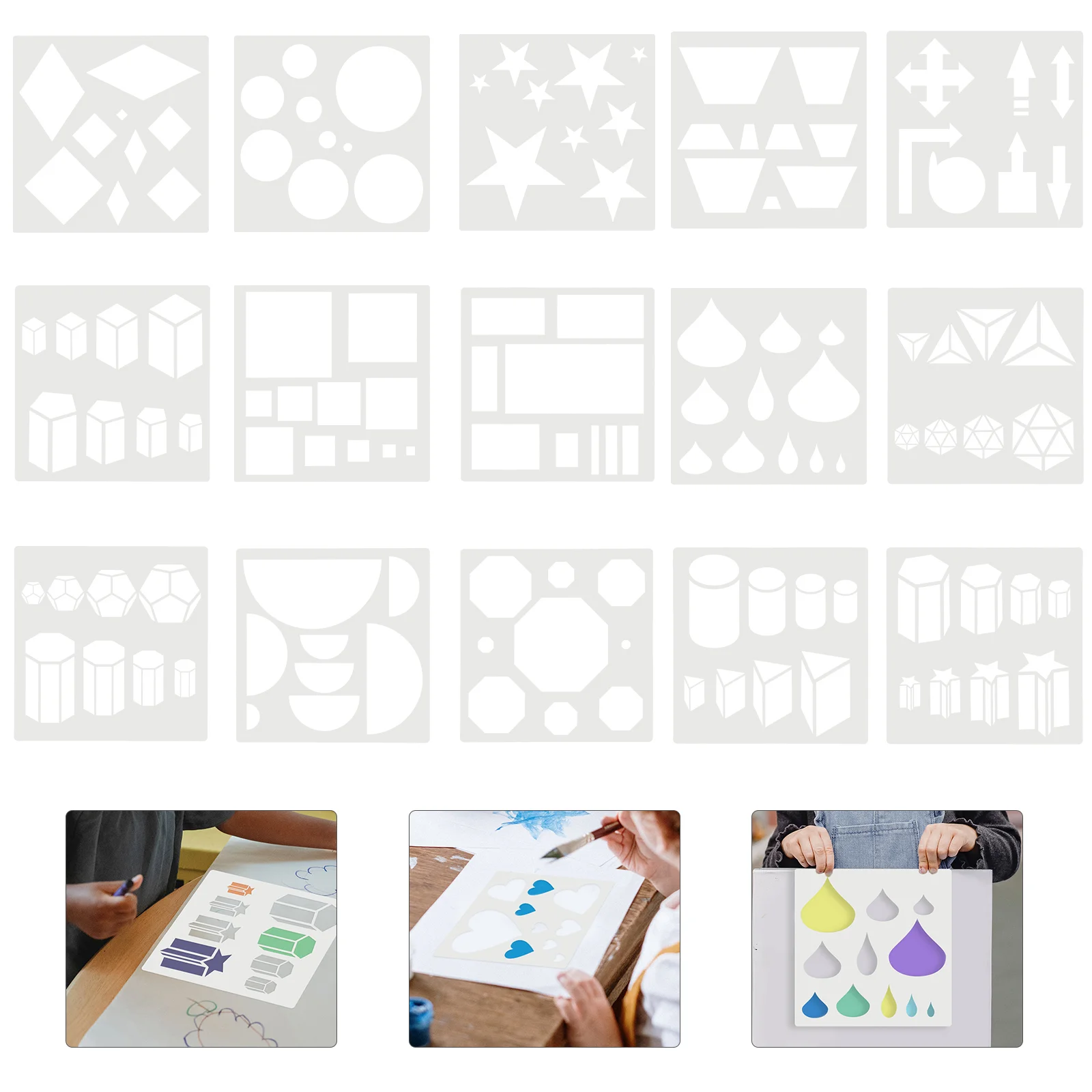 

Geometry Template School Teaching Templates Learning Stencils Plastic Painting Geometric Education