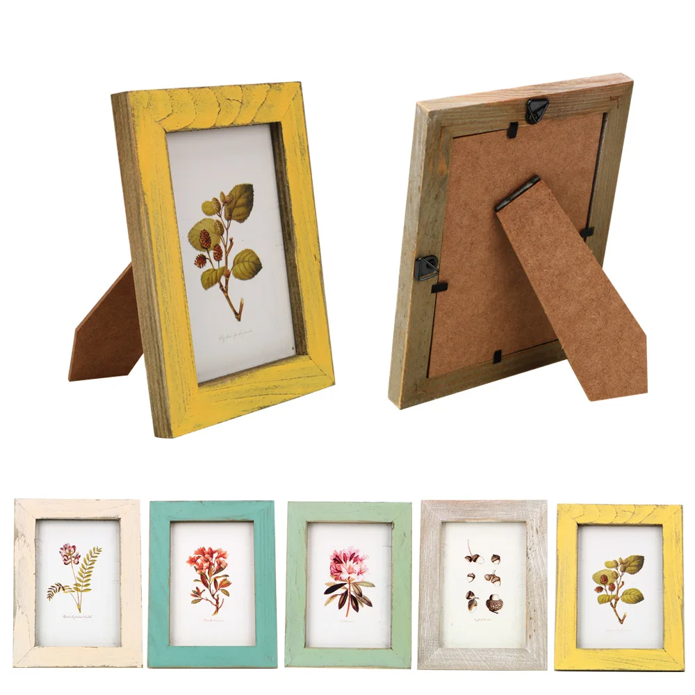 Creative Wooden Wedding Couple Pictures Frames 5 Colors Vintage Photo Frame Gift Home Decor