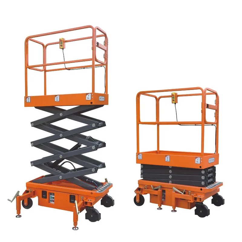 Small Scissor Lift EverLIFT Brand 3m 4m 5m Mini Scissor Lift 300kg Aerial Work Platform Scissor Platform Portable Lift Table