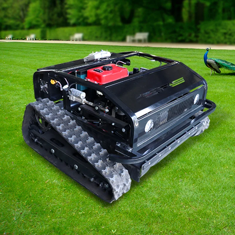 Radio Control Mowers Slope All Terrain Remote Control Robot Lawn Mower With 800mm Cutting Width