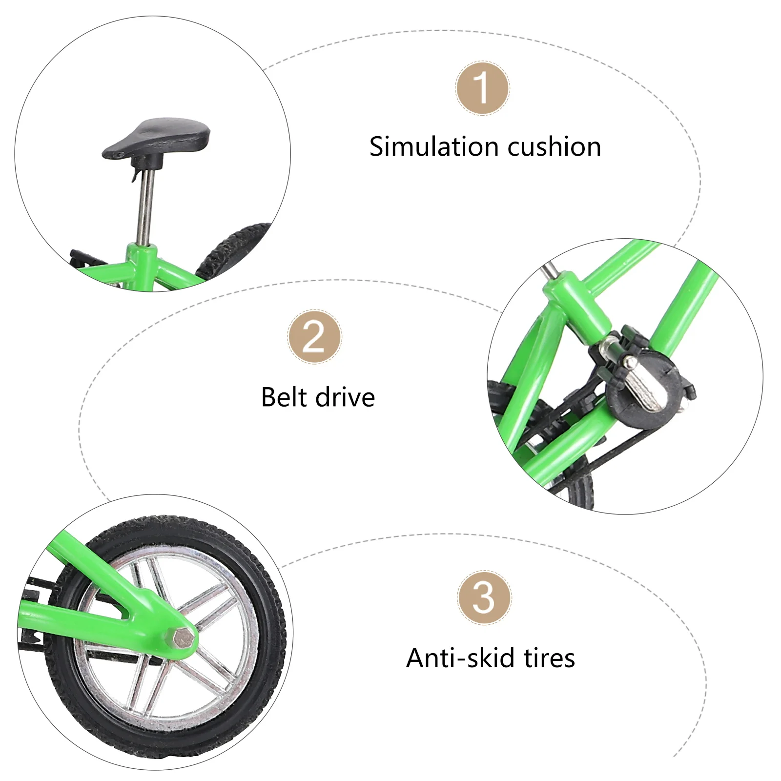 مجموعة واحدة من لعبة دراجة الإصبع الصغيرة المصنوعة من خليط معدني لسطح المكتب هدية للأطفال، دراجات الأصابع، دراجة جبلية صغيرة، دراجة #1