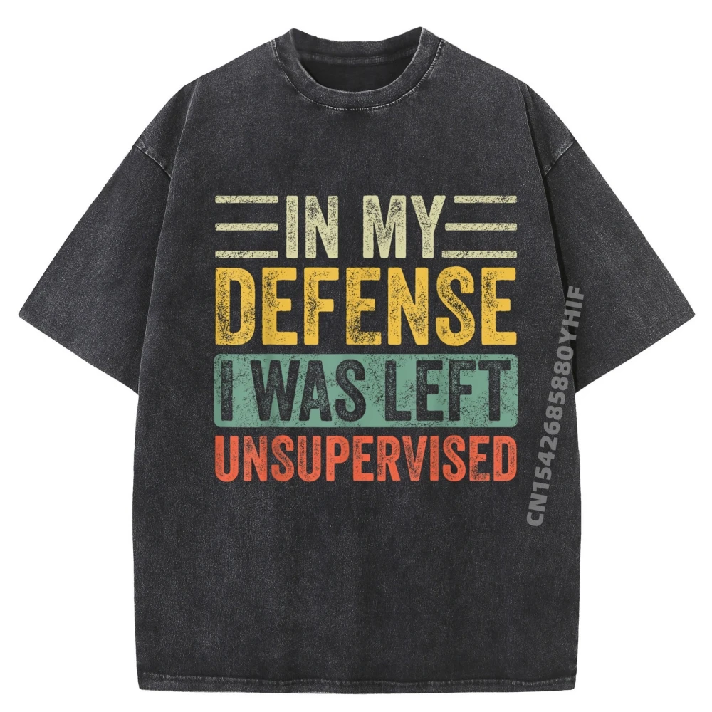 

Футболки In My Defense I Was для мужчин, винтажные топы и футболки, футболка со скидкой, мужская модная стираная одежда