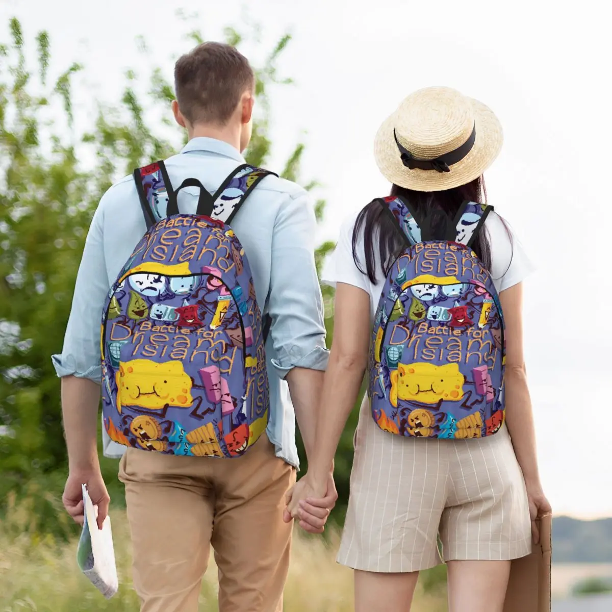 BFDI Four BFB Backpack Hot Sale Daypack Large Capacity Boys Girls BookBag School Bag Shoulder Bags for Men Women