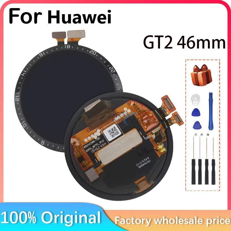 For HUAWEI Watch GT2 46mm LTN-B19 LCD Frameless Display Parts Replacement Repair Use