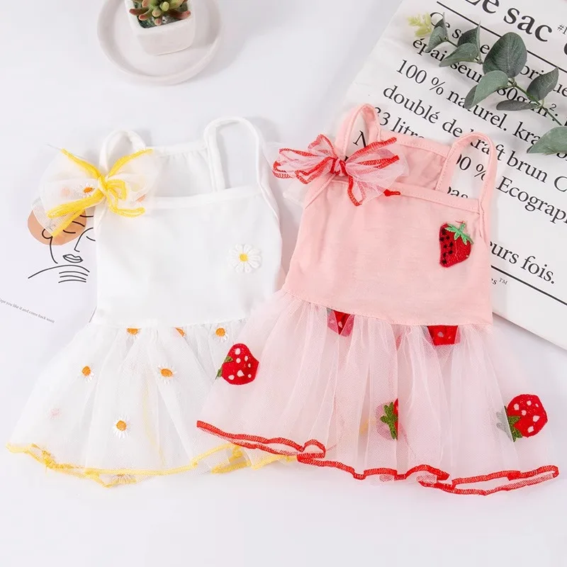 

Dog Clothes Summer Thin Princess Dress Teddy/Pomeranian Bichon Corgi/French Bulldog Small Dog Pet Dress