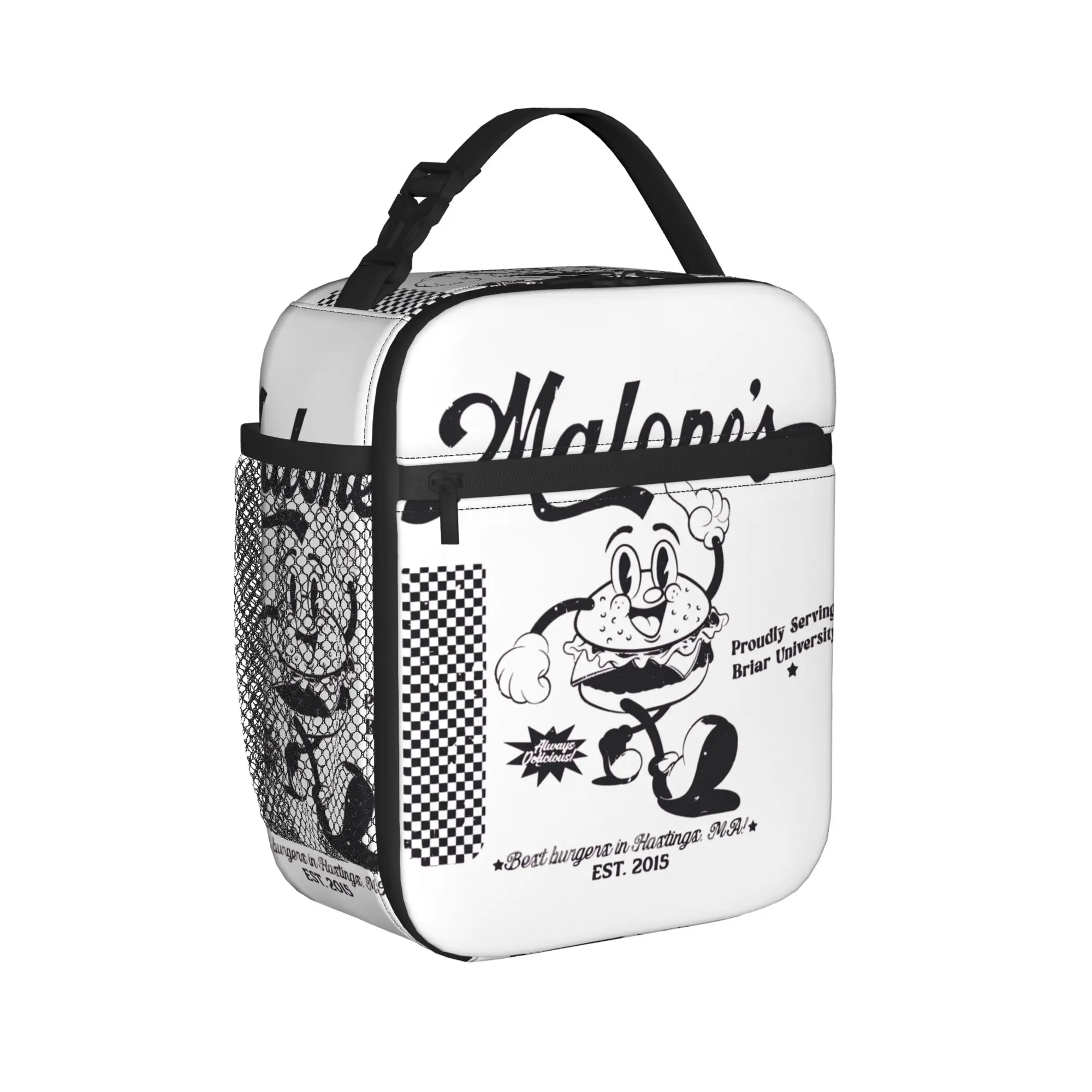 

Off-Campus Lunch Bag Malone's Casual Lunch Box School Convenient Tote Food Bags For Unisex Oxford Graphic Cooler Bag