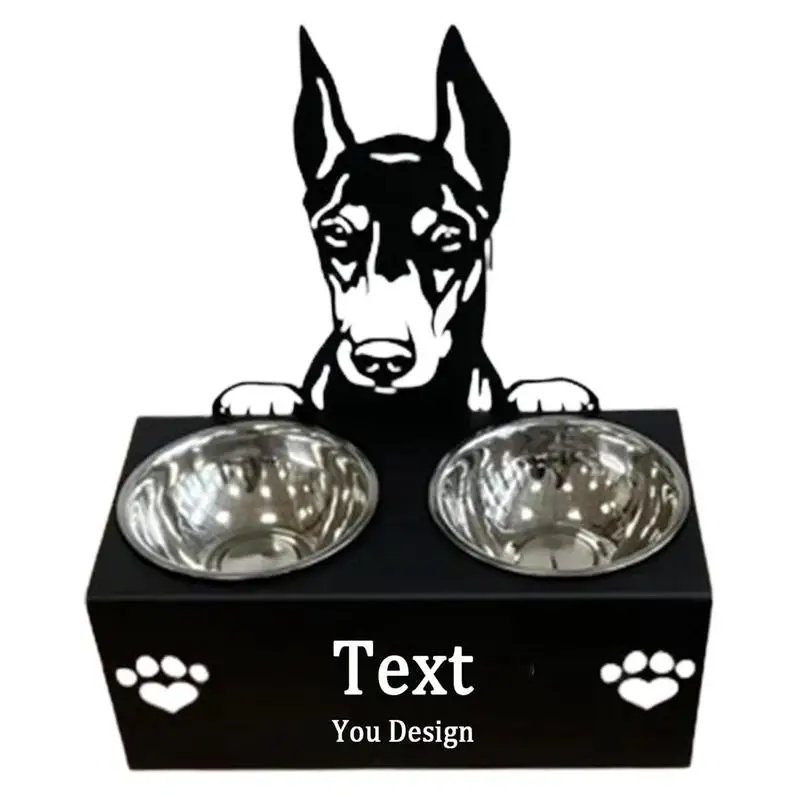 

Stainless Steel Dog Bowls Novelty Detachable Feeding Bowl Holder Funny Portable Dog Bowls Creative Pet Feeder Bowl For Feeding