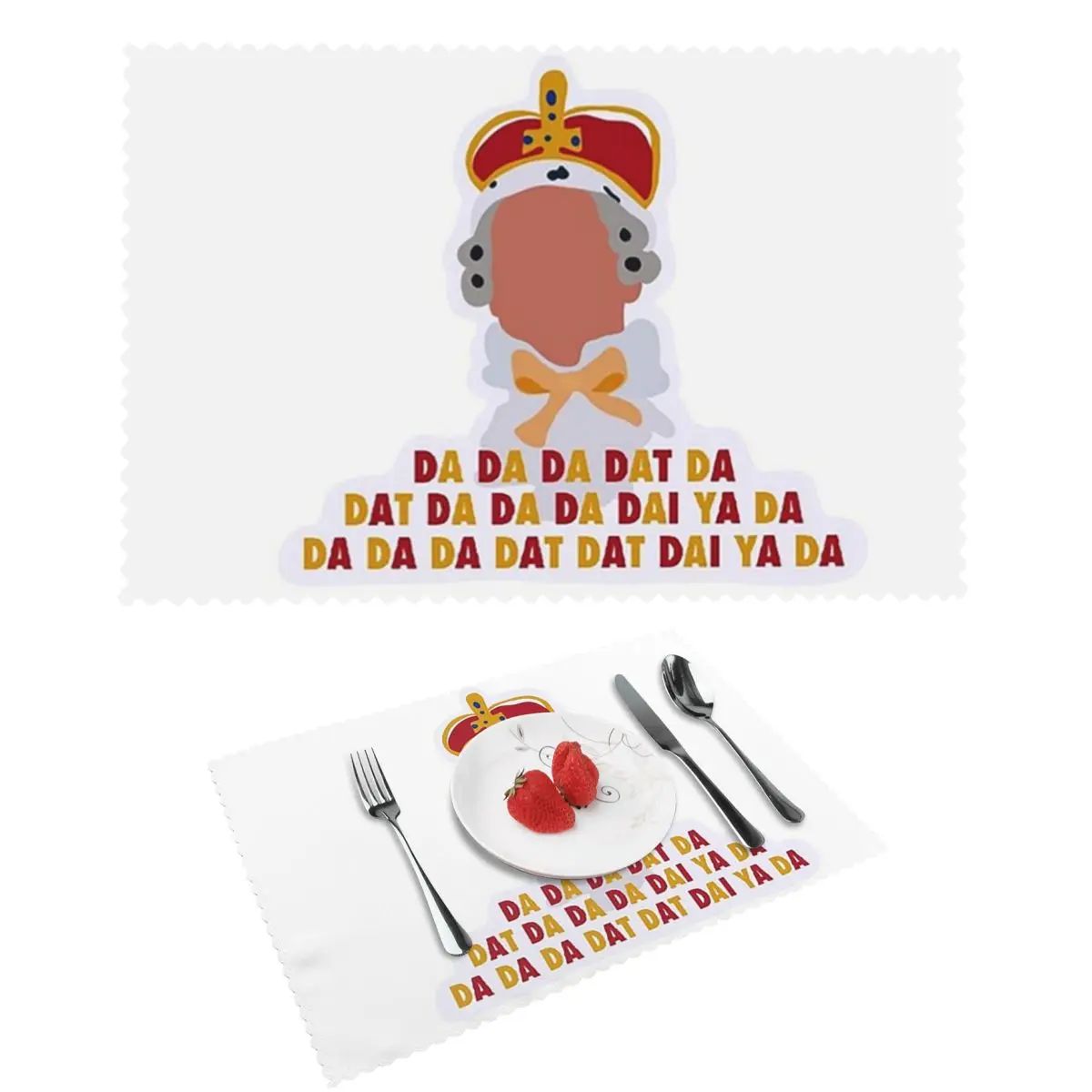 

Hamilton King Georg Placemat Non-Slip Plate Mat For Dining Table Bowl Coaster Home Decor Super Absorbent Mats