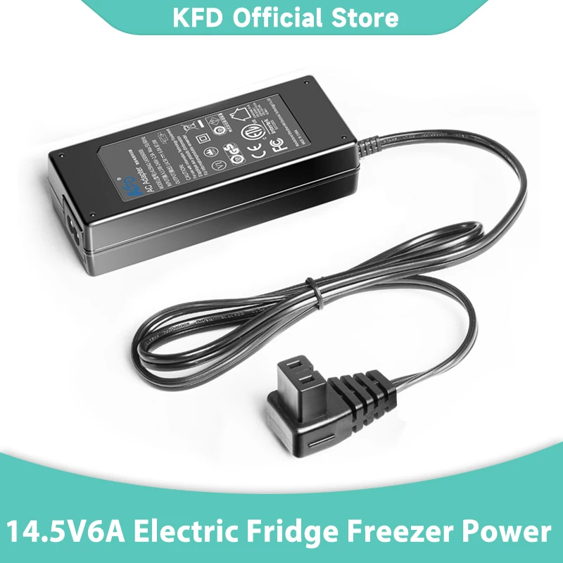 Cargador de repuesto KFD 14.5V6A Cool Box para compresor Waeco CF-18, Dometic, Alpicool, ARB, ICECO, potencia de congelador de refrigerador eléctrico