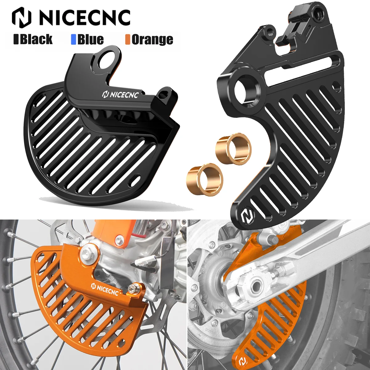 

For 2024 GasGas EC300 EC250 EX MC EC 300 250 125 450F 350F 250F 2021-2024 NICECNC Motorcycle Front Rear Brake Disc Guard Kit