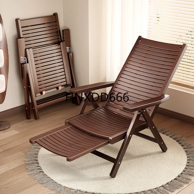 Folding chair lunch break home leisure living room comfortable balcony sitting and lying dual-purpose