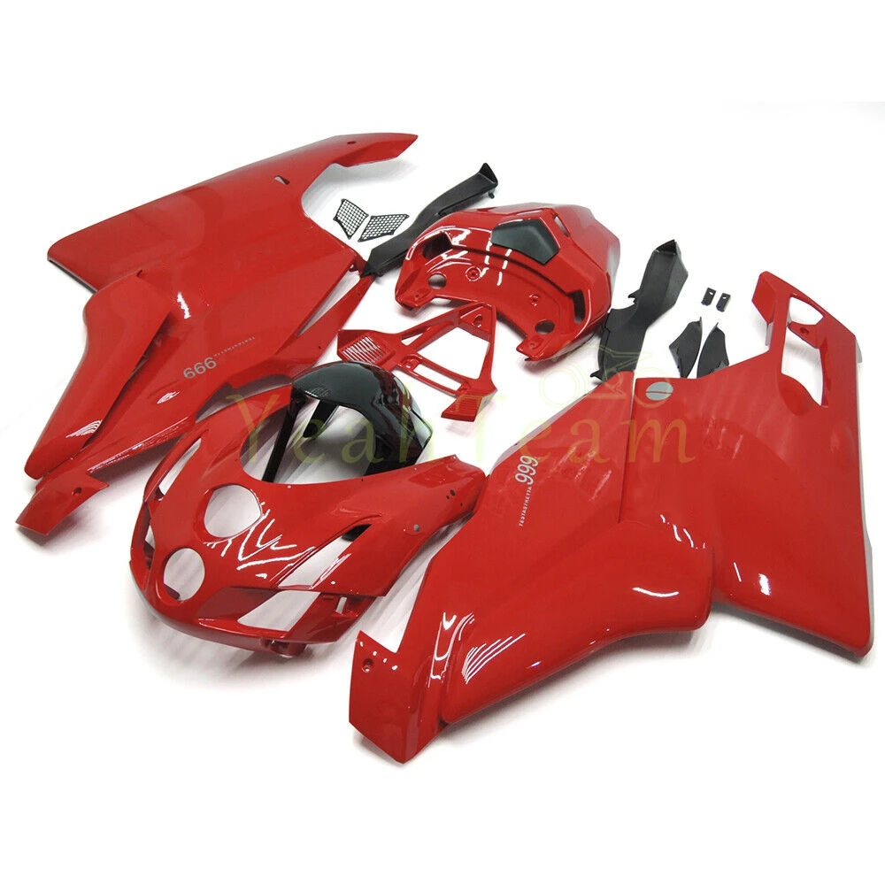 For DUCATI 999 749 2003 2004 Motorcycle Fairing Accessories Gloss Red Bodywork Cowling Components Plastic parts