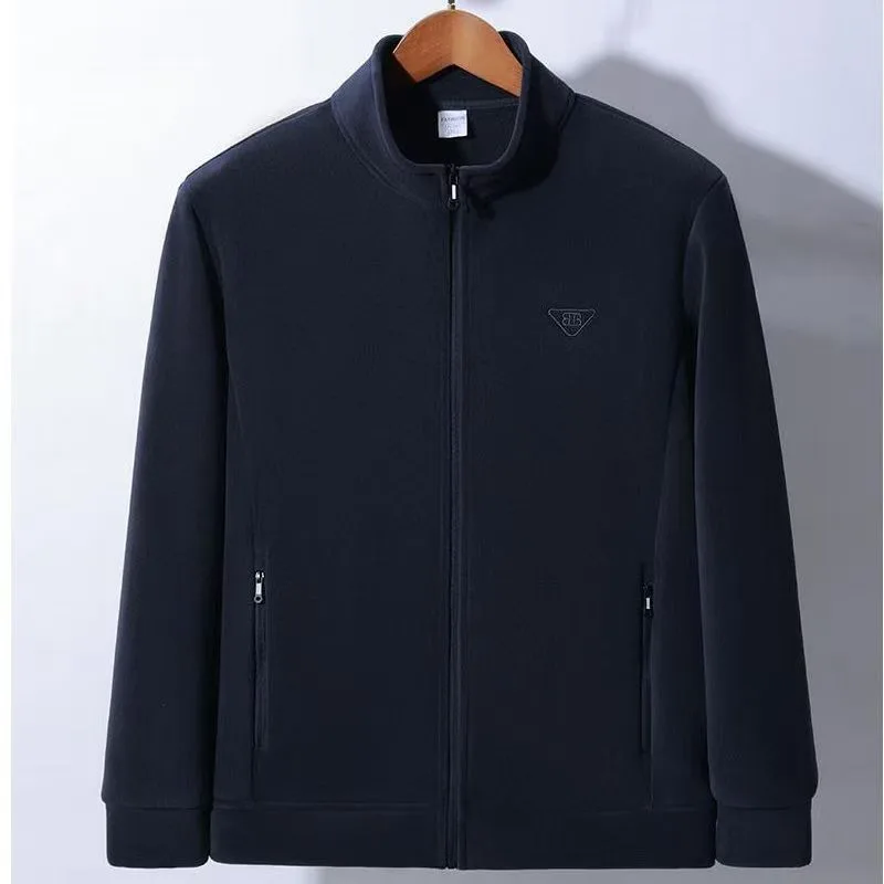 

Autumn and Winter Outdoor Fashion Versatile Trendy Casual and Sporty Fleece Jacket Men Stand-up Collar Warm Cotton-padded Jacket
