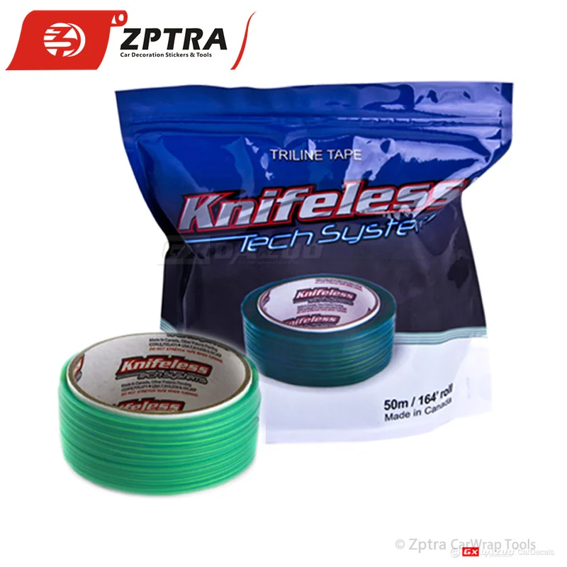 2 Pcs/Lot 9mm Knifeless Tape TriLine Creates Perfect Gaps And Pinstripes Cutting Tool Vinyl Film Wrapping Cut Tape 50m/164' Roll