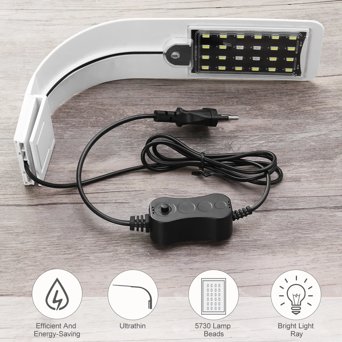 

Aquarium Light High Color Temperature Fish Tank Lamp LED Rendering Plants Ultra-thin