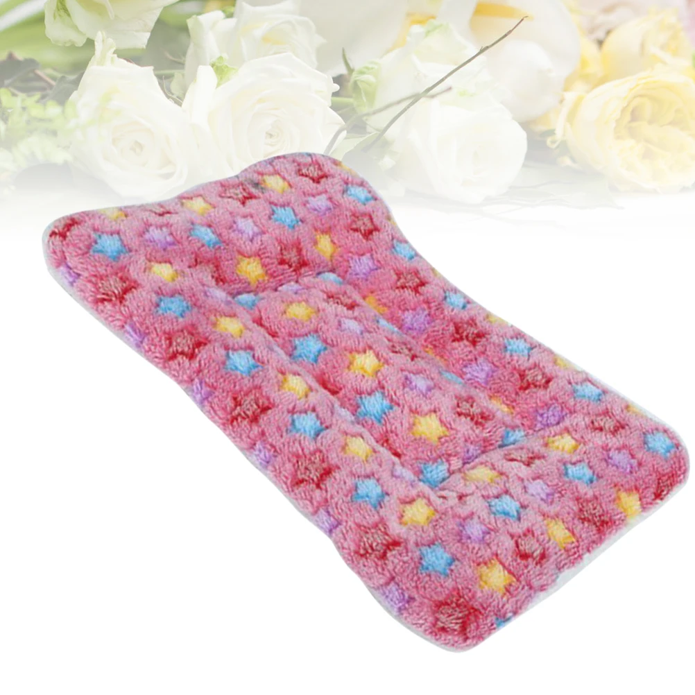 

Soft Coral Fleece Pet Bed Pad Cushion For Dog Cat Mat Travel Use Large Size