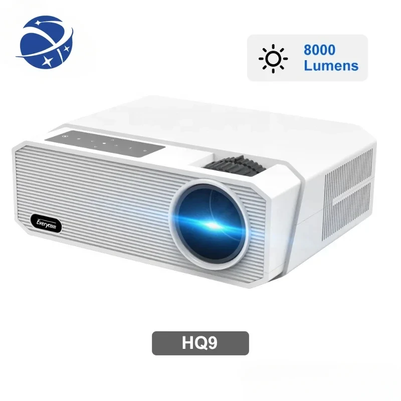 YYHC Everycom 1080p 1LCD led 8000Lumens Proyector FHD WIFI 6D Keystone Android Projectors 1080p Projector 4k