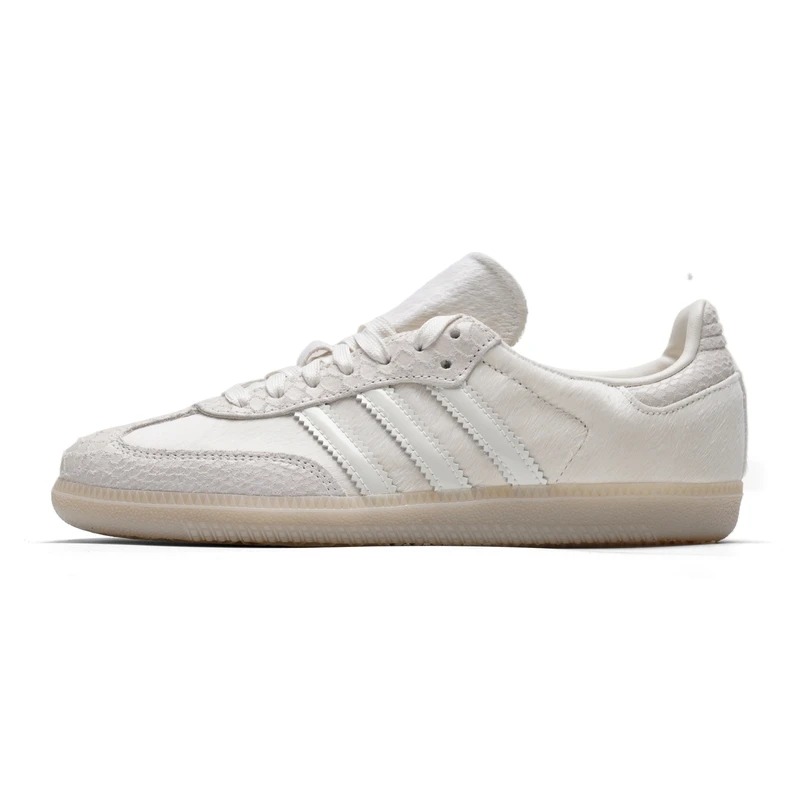 Zapatos Adidas (Adidas) Trefoil para mujer, zapatillas Samba Og, zapatos de moda con punta en T, zapatos informales de caña baja Ih9148