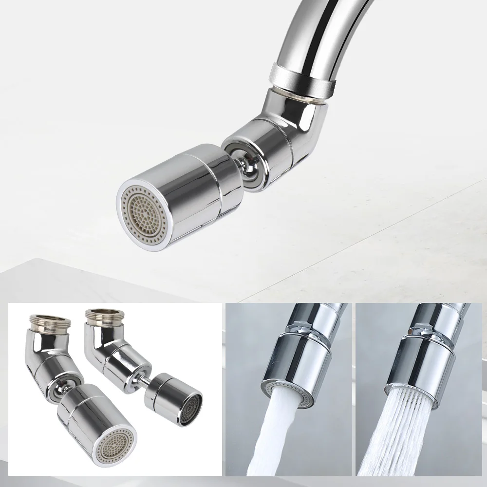 360° Rotatable Tap Swivel Head Sprayer Connector Shower Adjustable Water Filter Splash-proof Faucet Sprinkler  Aerator