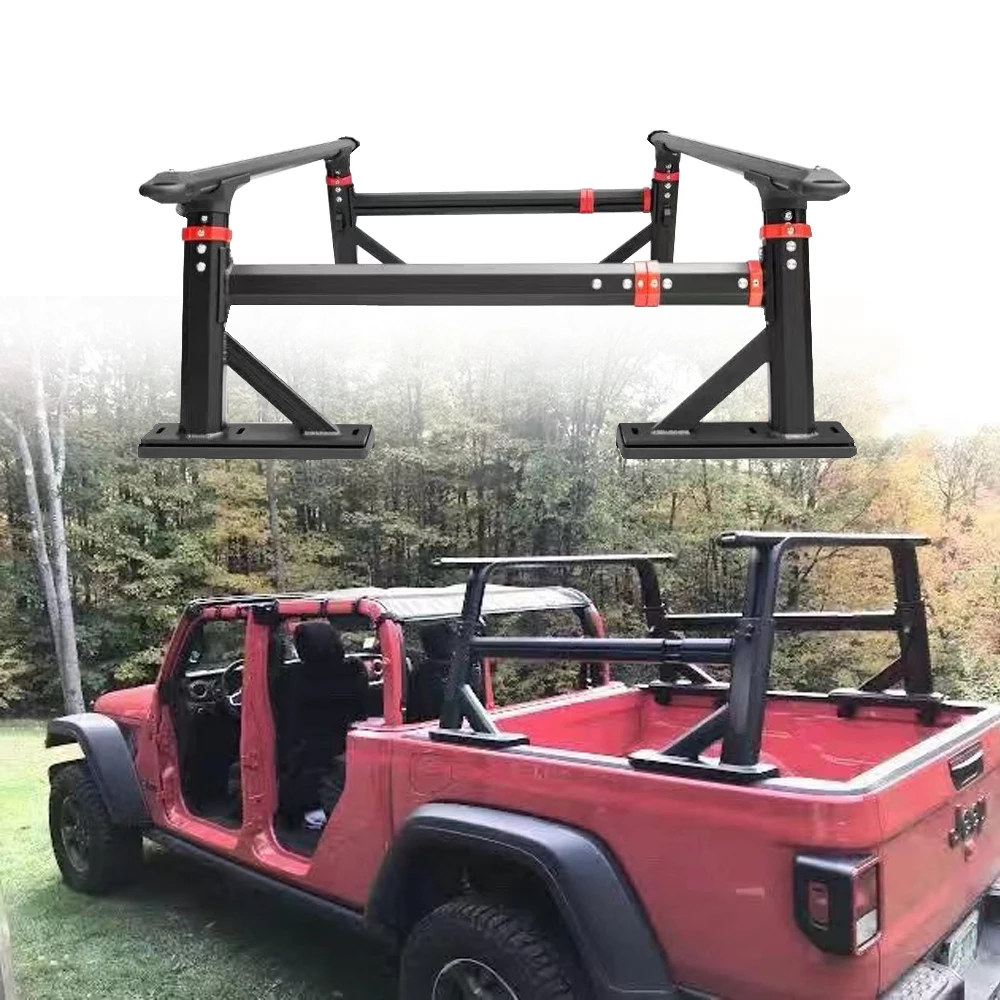 1 Set Black Aluminum Alloy Luggage Rack For Jeep Gladiator JT 2020+ JT1004