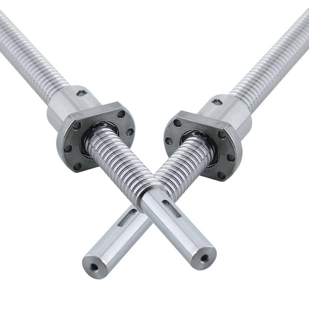 Customised C3 C5 Precision Large Lead Pitch High Rigid Ballscrew SSR4040 With Nut Ball Screws Grinding Lead Screw For Cnc