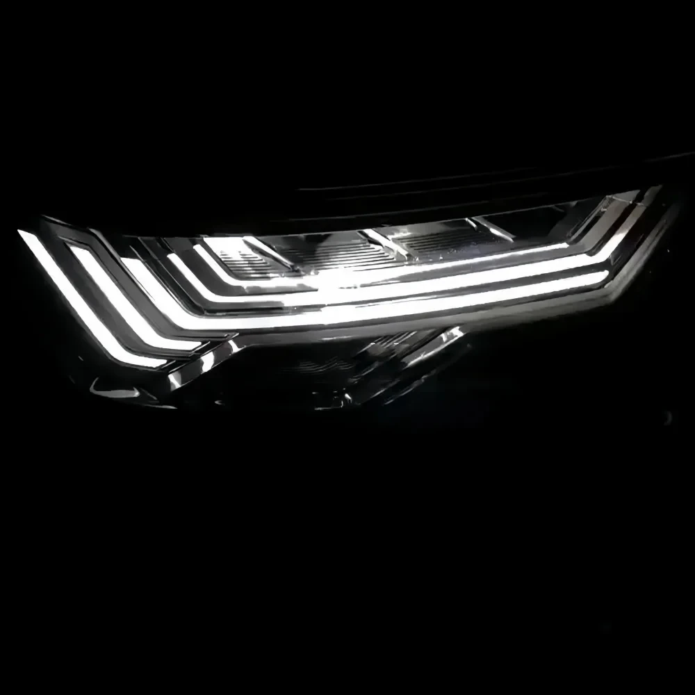 5PCS hohe konfiguration Für AUDI A6 C8 2019 2020 2021 2022 Scheinwerfer DRL Rohr Scheinwerfer LED Rohr Licht Guide matrix Scheinwerfer