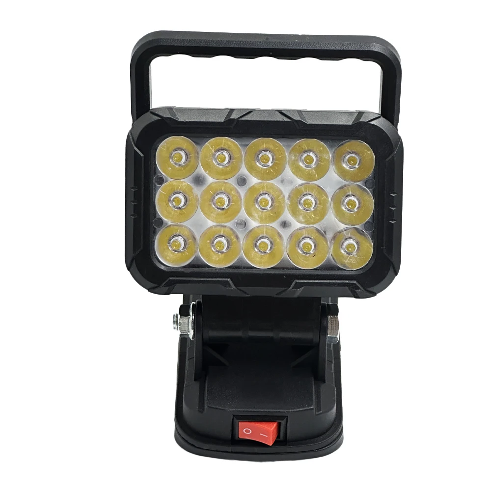 

Рабочие фонари для Makita, литий-ионный аккумулятор 18 В, 15 светодиодных ламп, без USB-переключателя зарядного устройства, беспроводной аварийный прожектор, фонарик для кемпинга