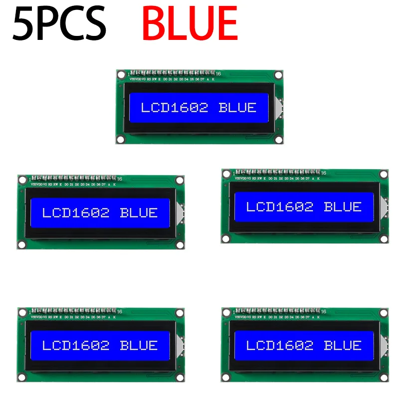 Variant: 5PCS-LCD1602 Blue