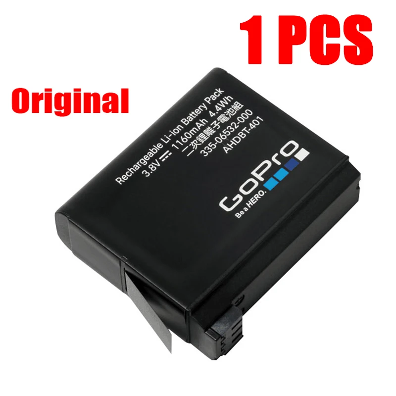 1PCS ORIGINAL GOPRO HERO4 hero 4 AHDBT-401 BATTERY 1160mAh 3.8V For Hero 4 Balck Hero 4 Silver Hero+