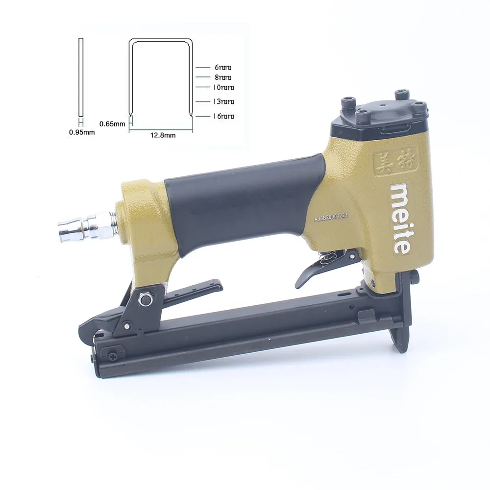 meite 8016B High Quality Pneumatic Stapler   Air Staples Gun For Making Sofa  Furniture