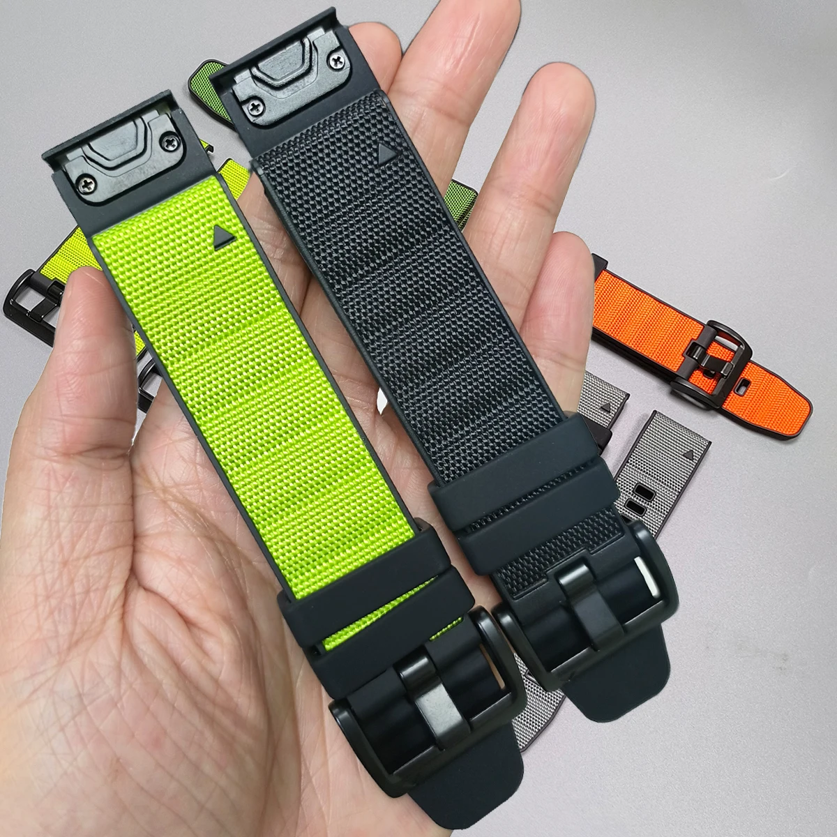 26/22mm Nylon Silicone Band For Garmin Fenix 9Pro Solar 47/51mm Quick Fit Strap Tactix8/Epix/Fenix 8 7 7x 6 6x 5x puls Wristband